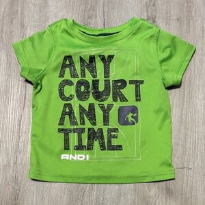AND1 Kids Lime Green Graphic Tee‎